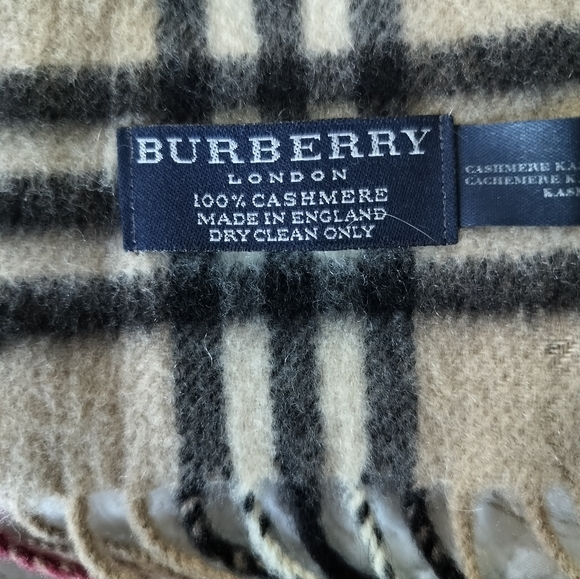 Blurberry Cashmere Scarf 🧣 (It has Holes) - Picture 6 of 11